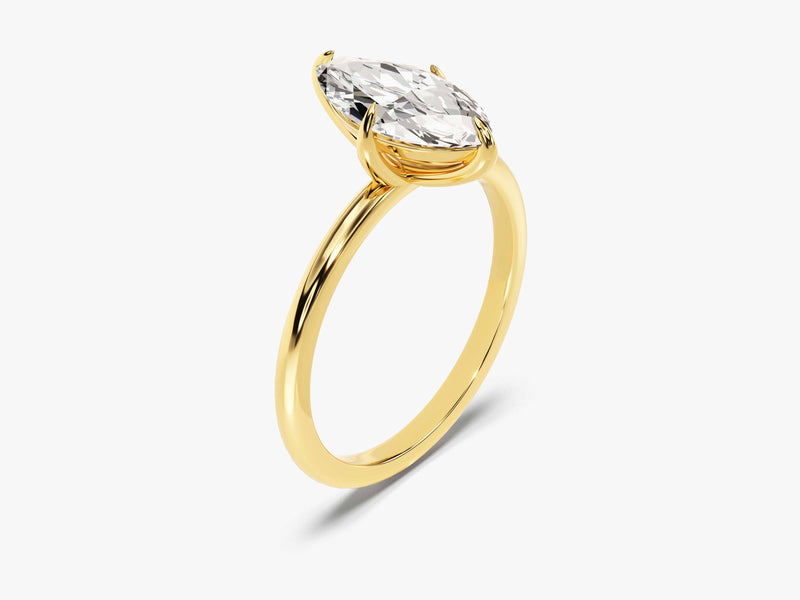 Marquise Cut Solitaire Moissanite Engagement Ring (1.50 CT)