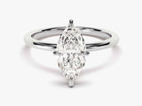 Marquise Cut Solitaire Lab Grown Diamond Engagement Ring (1.50 CT)