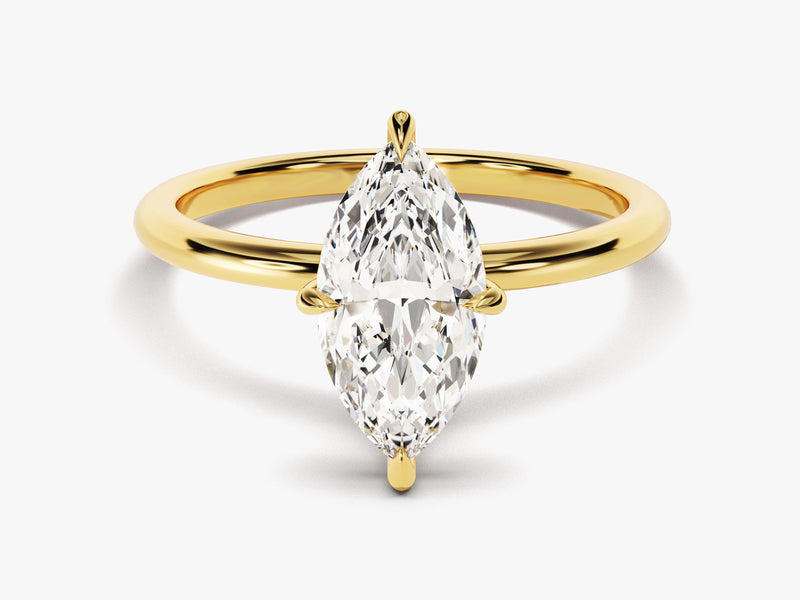 Marquise Cut Solitaire Moissanite Engagement Ring (1.50 CT)