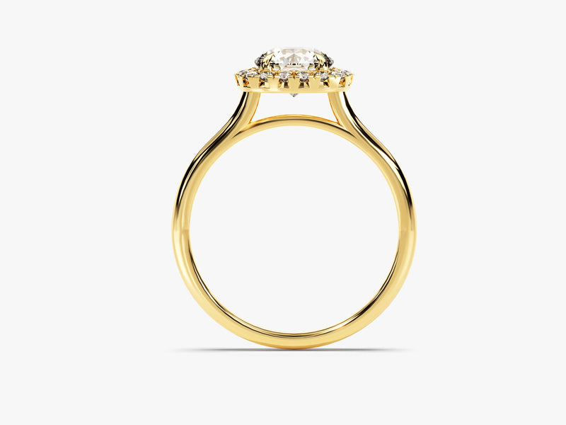 Cushion Shaped Halo Lab Grown Diamond Engagement Ring (1.00 CT)