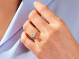 Pave Crown Lab Grown Diamond Engagement Ring (1.00 CT)