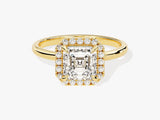 Asscher Halo Lab Grown Diamond Engagement Ring (1.50 CT)
