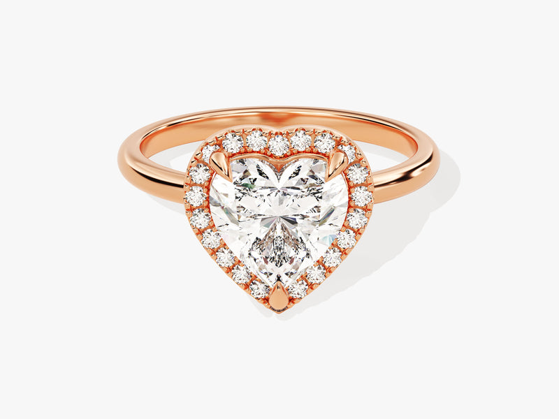 Heart Halo Lab Grown Diamond Engagement Ring (2.00 CT)