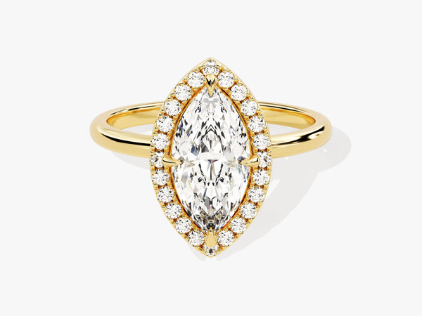 Marquise Halo Lab Grown Diamond Engagement Ring (1.50 CT)