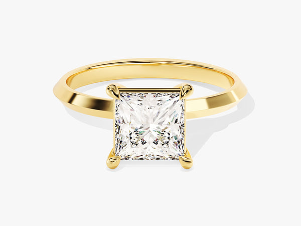 Knife Edge Princess Lab Grown Diamond Engagement Ring (1.50 CT)