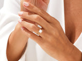 Knife Edge Princess Lab Grown Diamond Engagement Ring (2.00 CT)