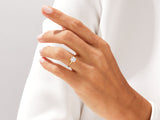 Knife Edge Cushion Lab Grown Diamond Engagement Ring (1.50 CT)