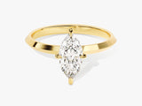 Knife Edge Marquise Lab Grown Diamond Engagement Ring (1.00 CT)