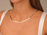 14k Yellow Gold 3.5mm Herringbone Chain Necklace