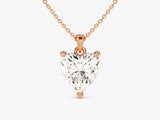 Heart Cut Lab Diamond Solitaire Pendant (2.00 CT)