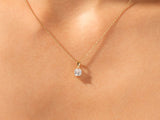 Cushion Cut Lab Diamond Solitaire Pendant (1.00 CT)