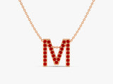 Birthstone Letter Necklace - Gold Vermeil