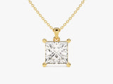 Princess Cut Lab Diamond Solitaire Pendant (1.50 CT)