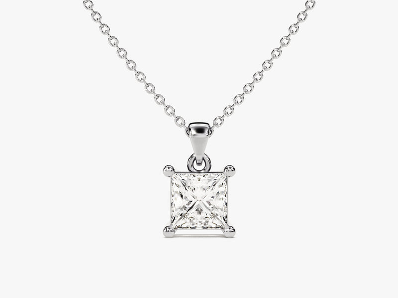 Princess Cut Lab Diamond Solitaire Pendant (0.50 CT)