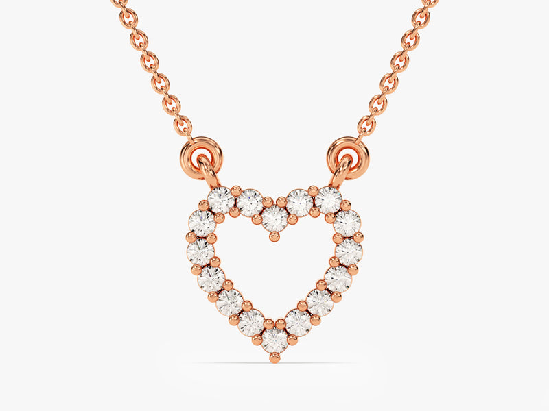 Diamond Heart Necklace (0.24 CT) in 14k Solid Gold