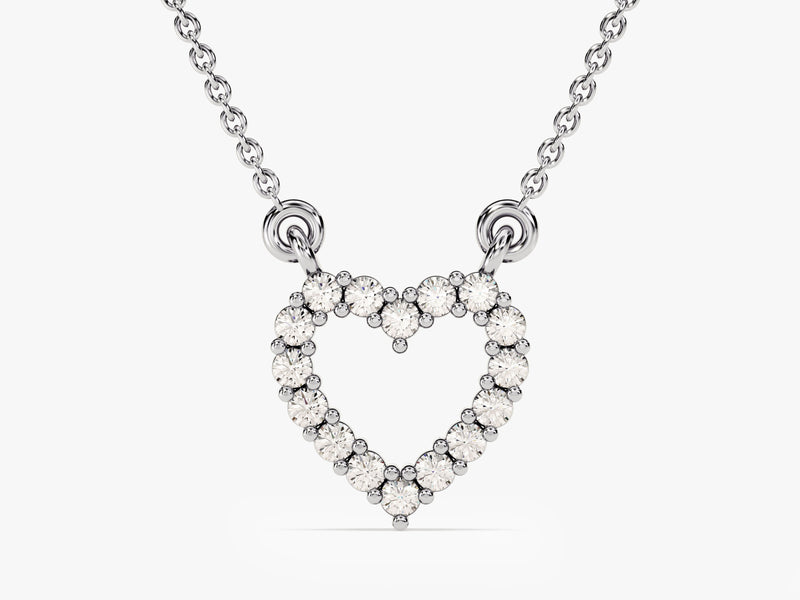 Diamond Heart Necklace (0.24 CT) in 14k Solid Gold