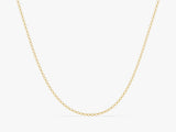 14k Yellow Gold 2.0mm Rolo Chain Necklace