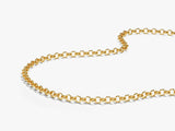14k Yellow Gold 3.0mm Rolo Chain Necklace
