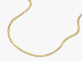 14k Yellow Gold 3.0mm Cuban Curb Chain Necklace