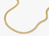 14k Yellow Gold 5.0mm Cuban Curb Chain Necklace