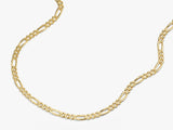14k Yellow Gold 4.0mm Figaro Chain Necklace