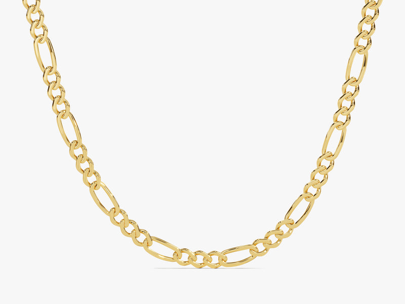 14k Yellow Gold 5.0mm Figaro Chain Necklace