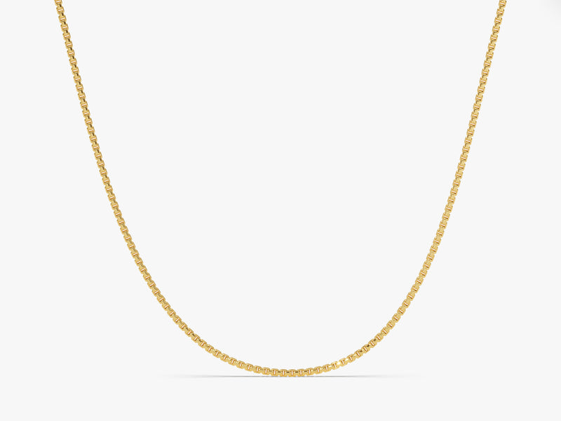 14k Yellow Gold 1.0mm Box Chain Necklace