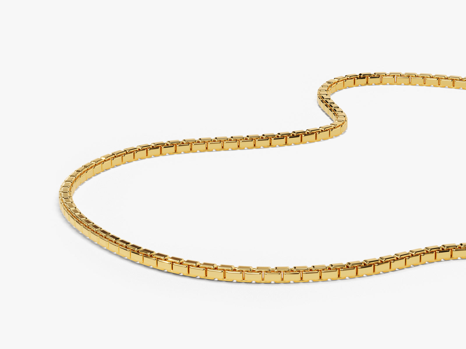 14kt hotsell Box chain Necklace