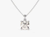 Prong Set Round Cut Lab Diamond Solitaire Pendant (1.00 CT)