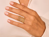 14k Solid Gold 5mm Chain Link Ring