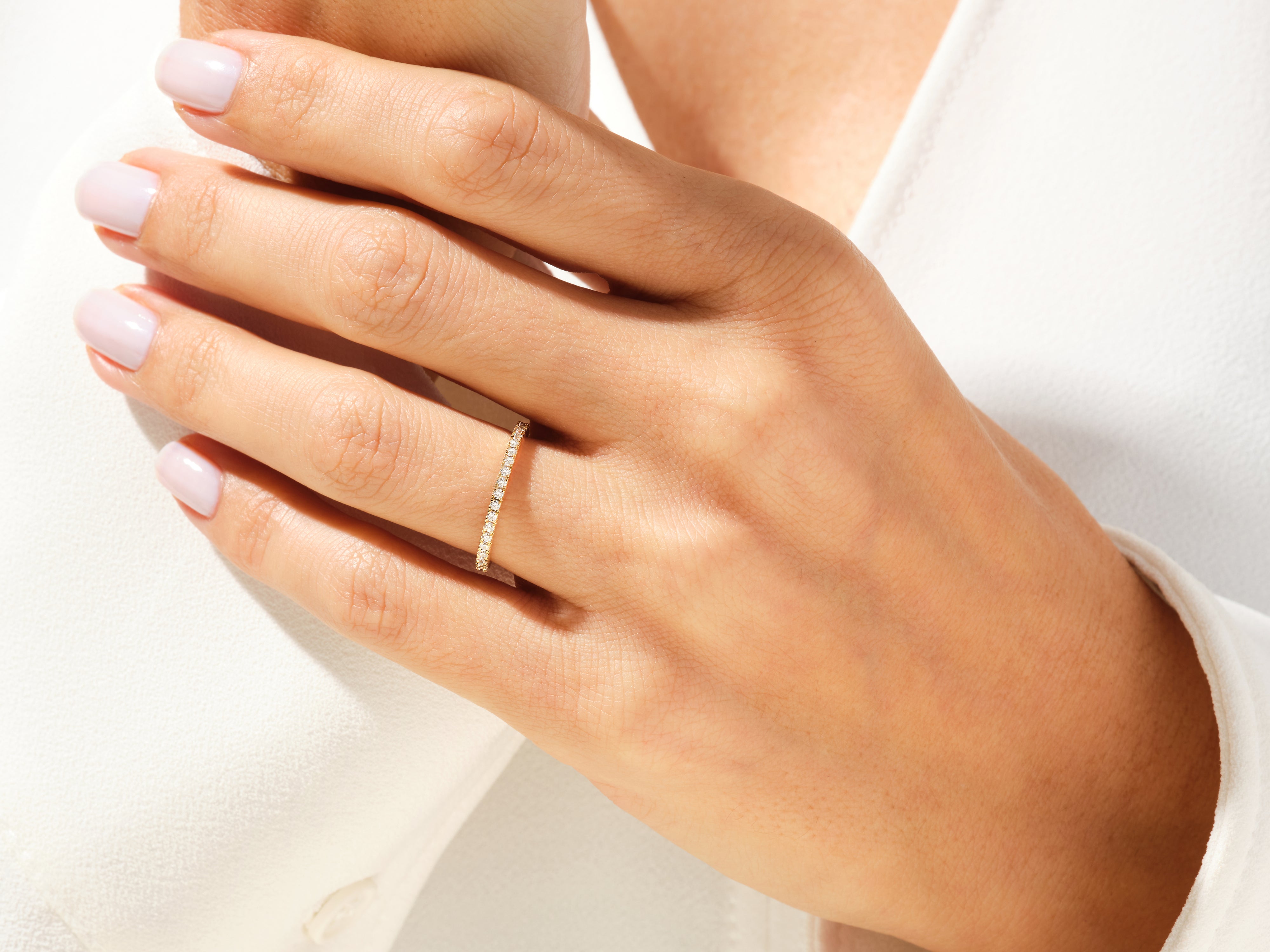 4-Prong Moissanite Eternity Wedding Band (0.45 CT TW)