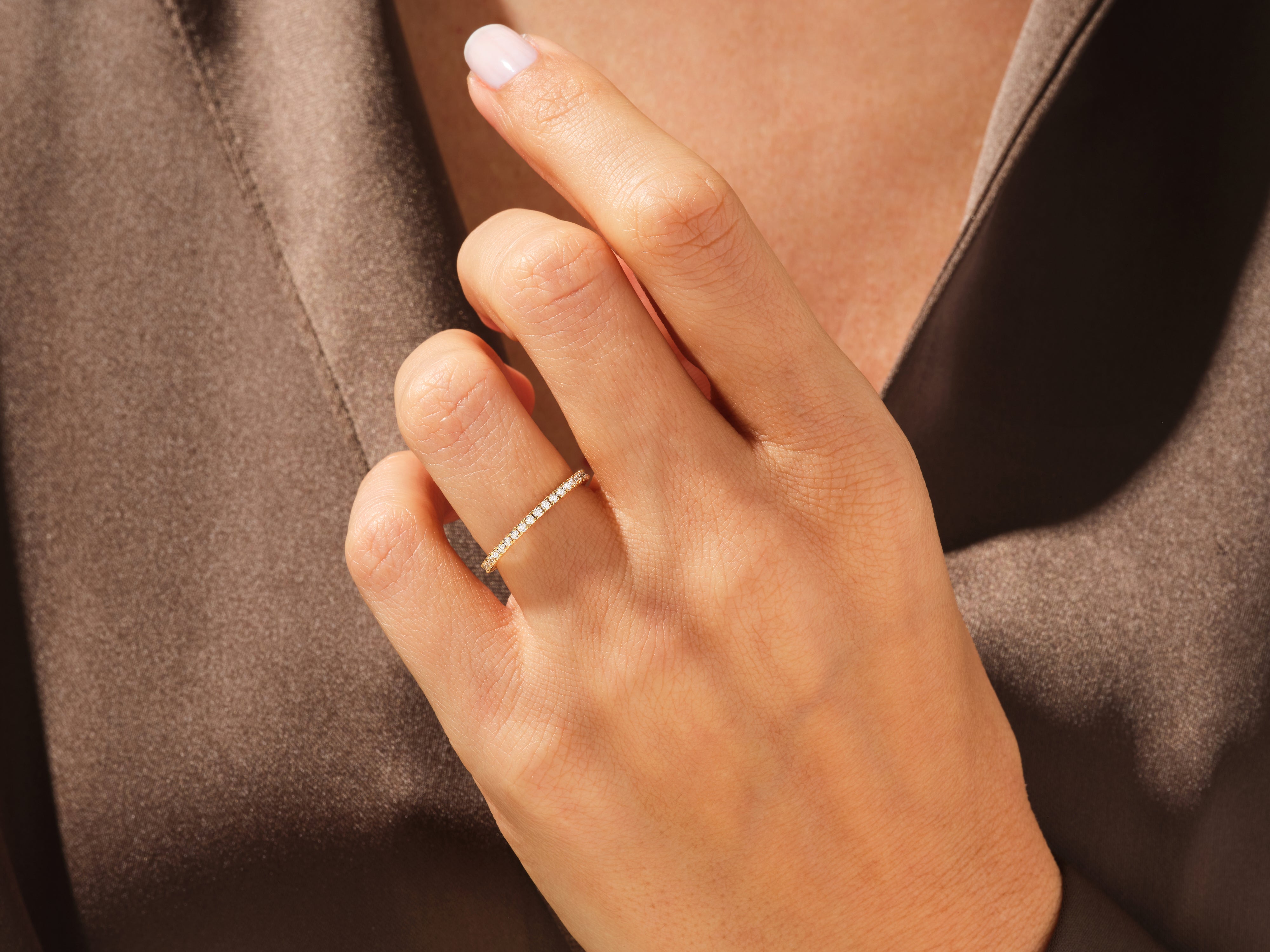 Slit Diamond Eternity Wedding Band (0.45 CT TW)