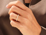 Slit Moissanite Half Eternity Wedding Band (0.45 CT TW)
