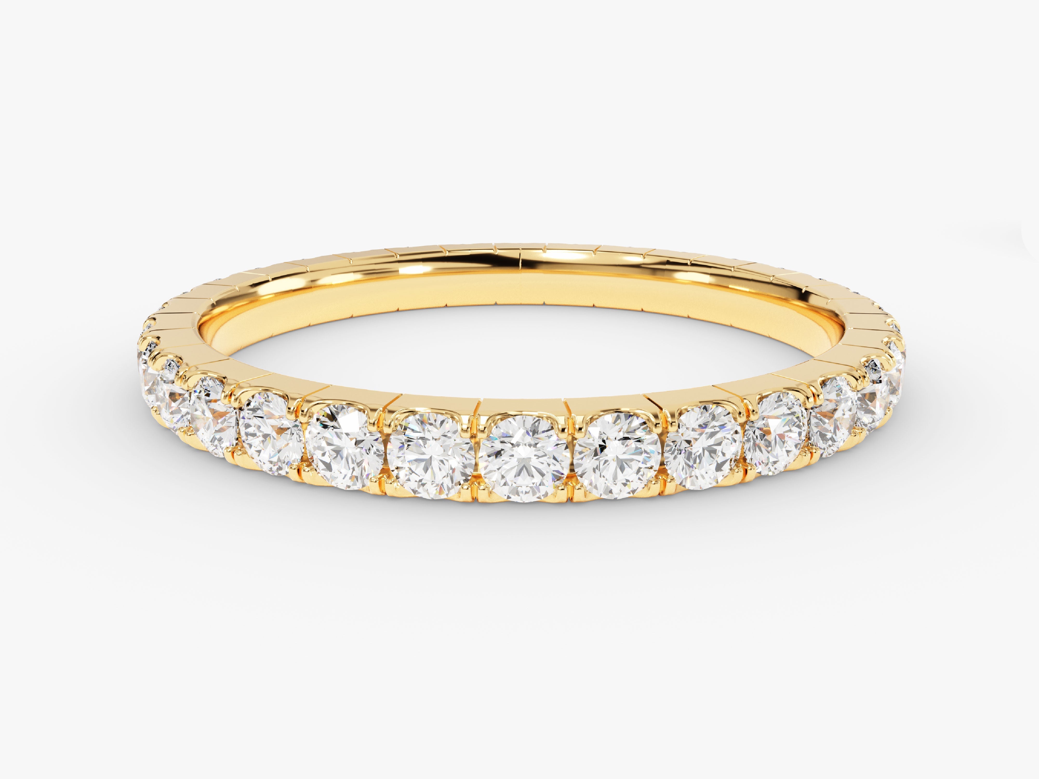 Slit Moissanite Eternity Wedding Band - 0.90 CT | Eternate