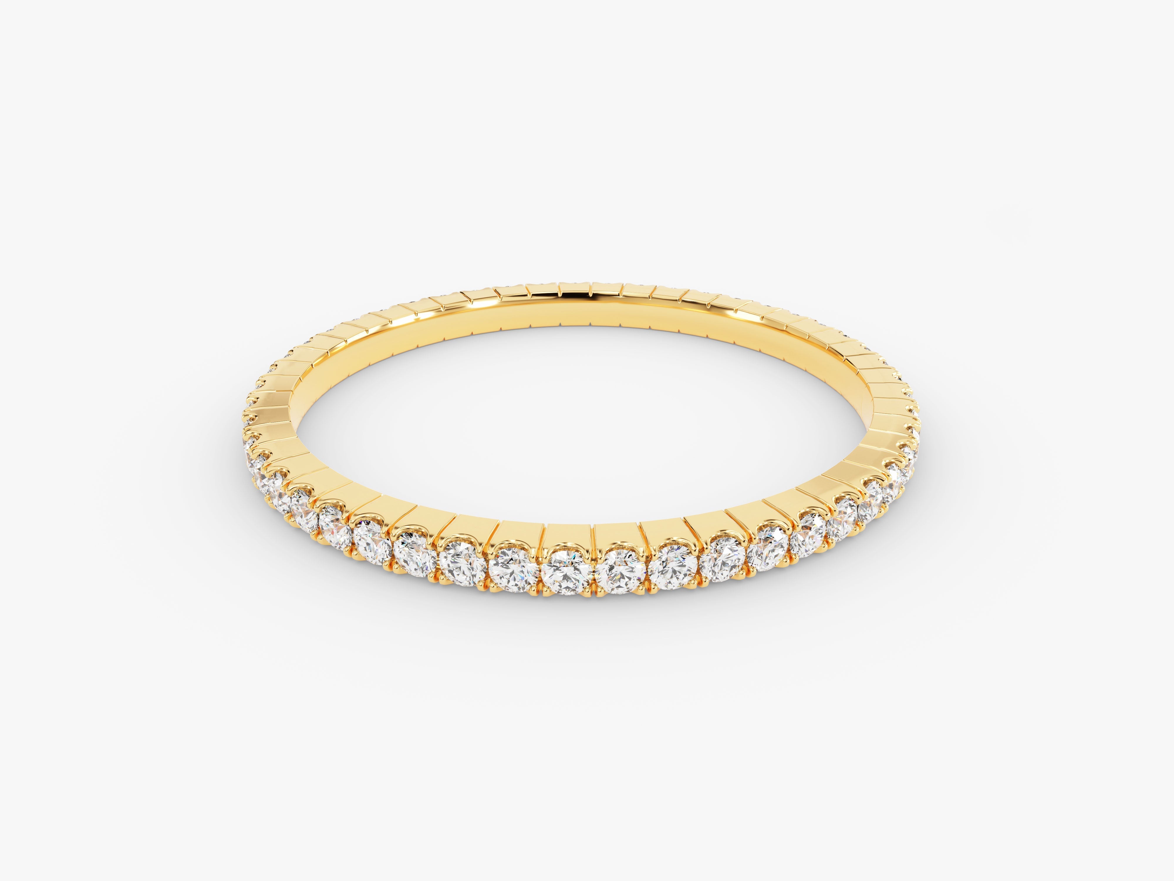 Gold diamond eternity ring from jewelry company
