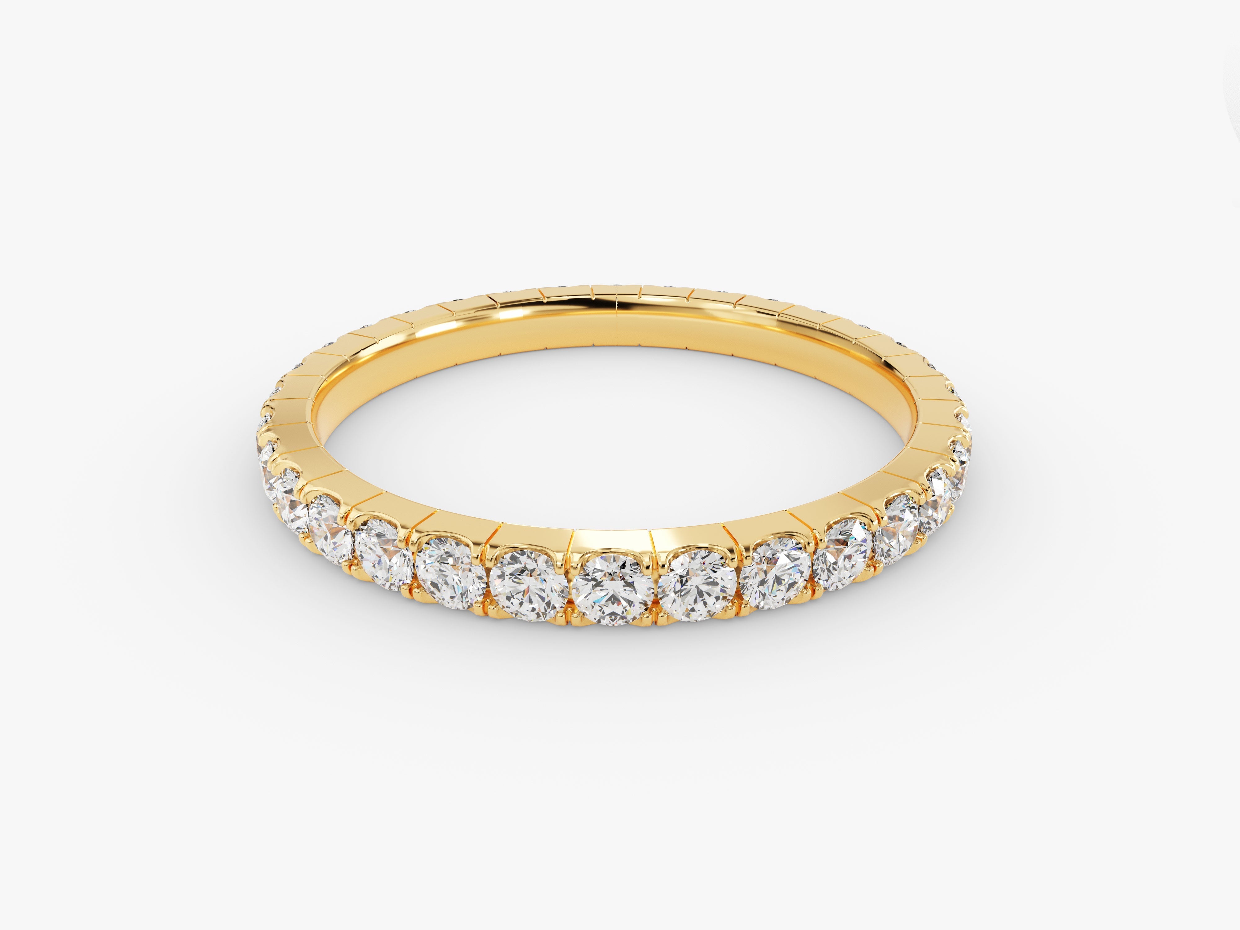 Gold diamond eternity band, fine jewelry, luxury ring