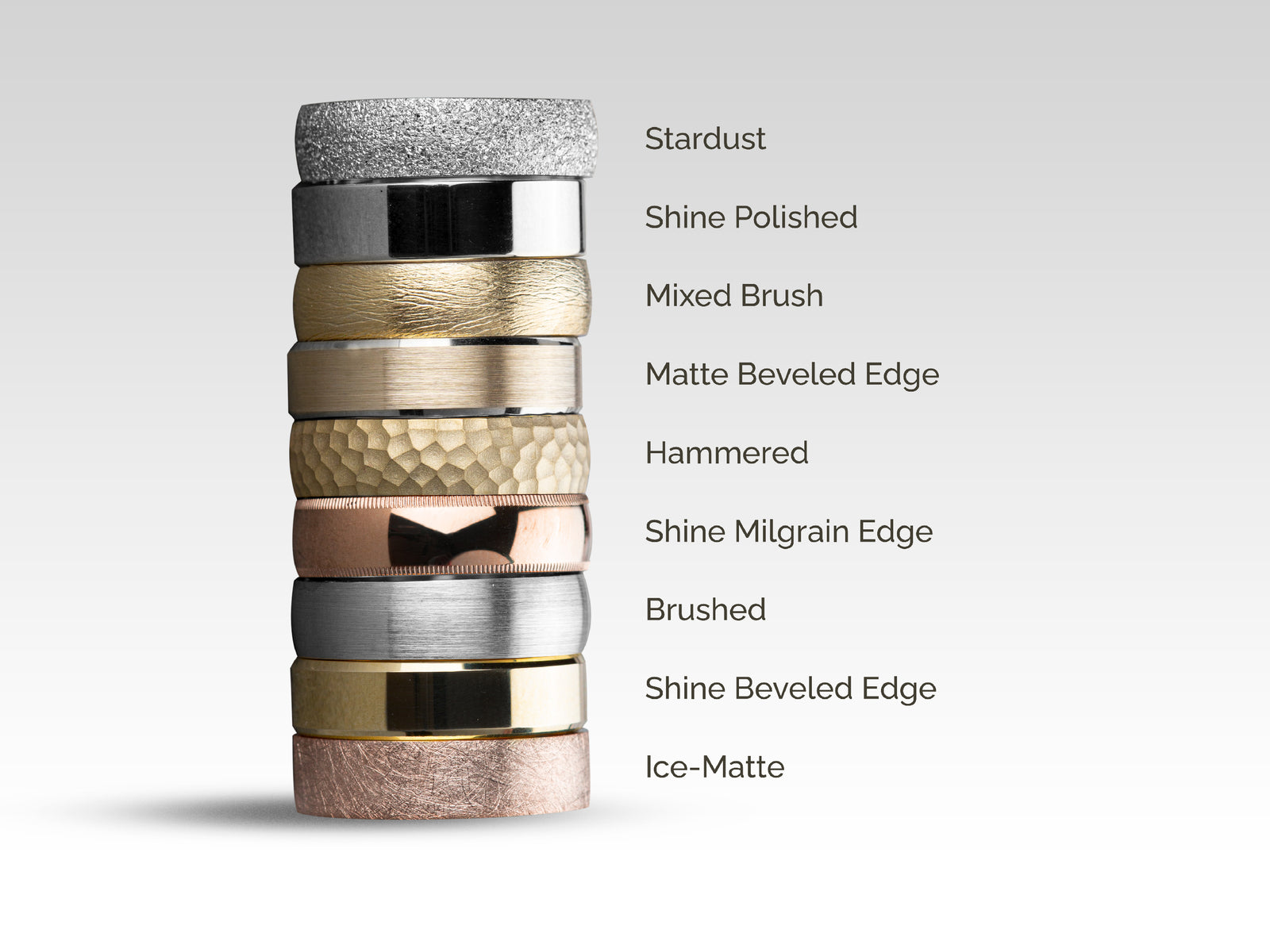 White gold matte finish wedding band shop